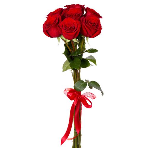 Купить 7 красных роз с доставкой по Вышнему Волочёку