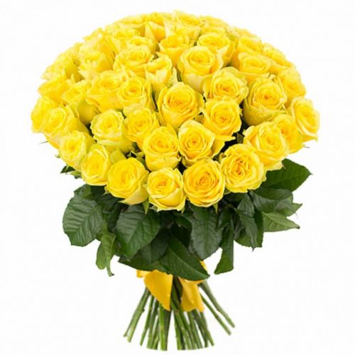 Заказать с доставкой букет желтых роз по Вышнему Волочёку